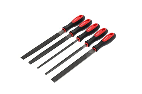 Gedore R93000005 Feilensatz 3-kant + 4-kant + Flach + Rund + Halb 5-teilig