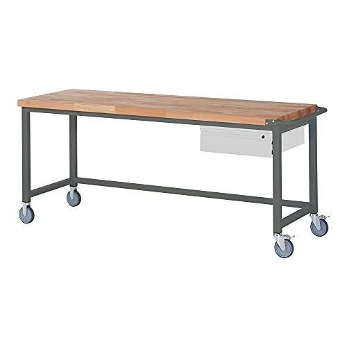 STIER Mobile Workbench Premium with 1 drawer WxDxH 2000x700x880 mm