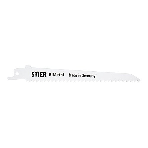 STIER reciprocating saw blade 5 pieces model ST4016 cutting length 130 mm tooth pitch 4.2
