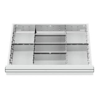 STIER Schubladeneinteilung Metalleinteilung BLH 150/175 mm Innenmaß 600x450 mm 8