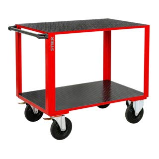 STIER assembly trolley with 2 rubber-coated loading areas
