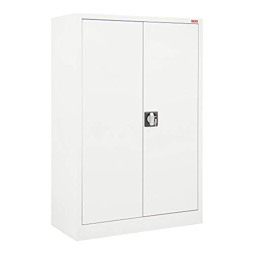 STIER side cabinet with 2 shelves, light grey, welded, various sizes
