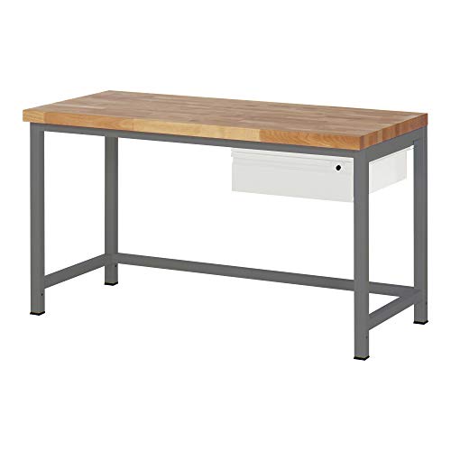 STIER Height-adjustable workbench Premium with 1 drawer