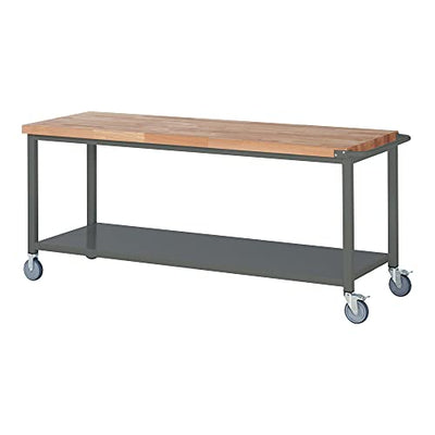 STIER Mobile Workbench Premium with storage shelf WxDxH 750x700x880 mm