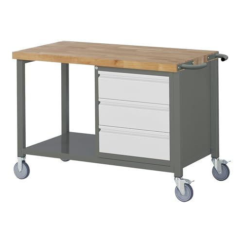 STIER Fahrbare Werkbank Premium mit 3 Schublade