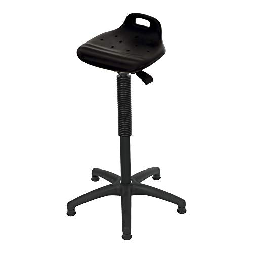 STIER standing aid with gliders and foot ring seat height 640-890mm PU seat with carrying handle