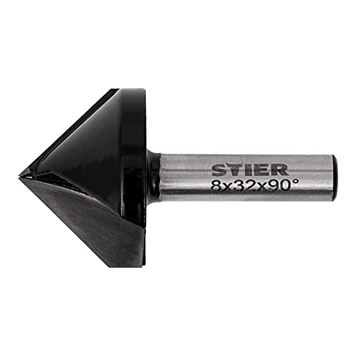 STIER Gipskartonfräser Rigipsfräser 90° Winkel V-Nutfräser Schriftenfräser D32