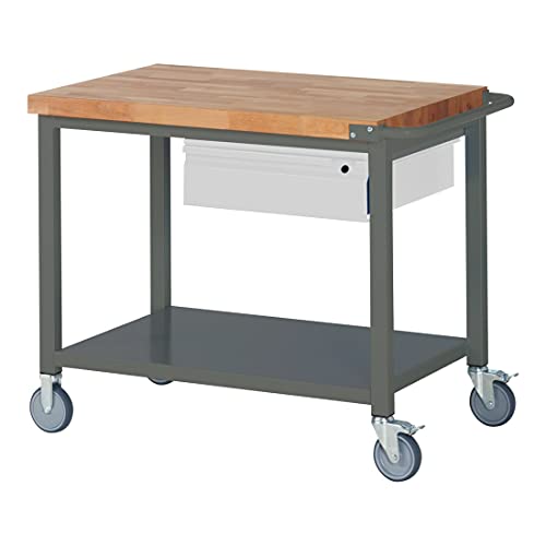 STIER Mobile Workbench Premium with 1 drawer and storage shelf WxDxH 750x700x880 mm