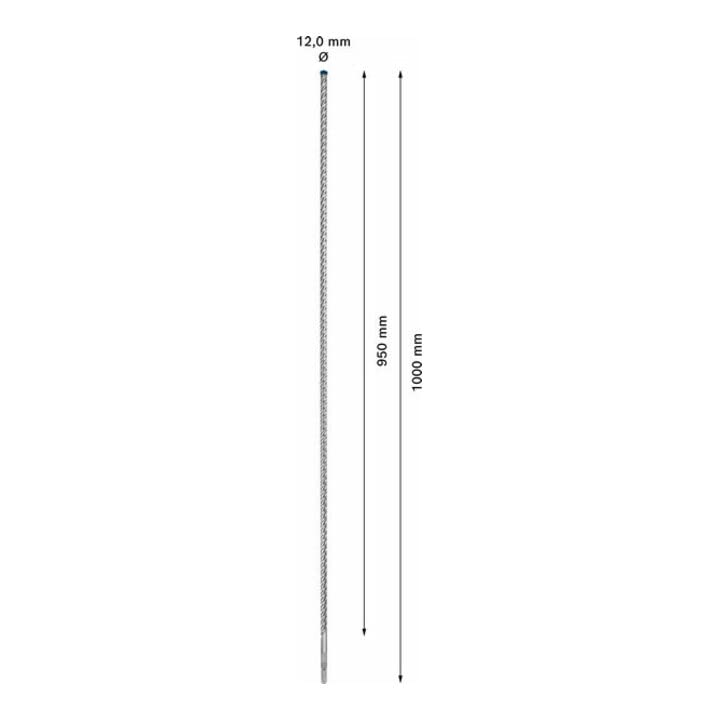 Bosch EXPERT SDS plus-7X Hammerbohrer 12 x 950 x 1000mm für Bohrhämmer