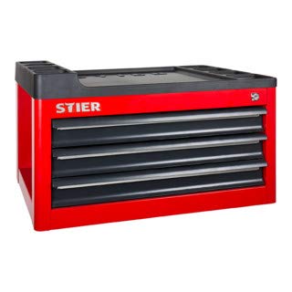 STIER Werkstattwagenaufsatz leer 3 Schubladen einfache Montage auf Werkzeugwagen