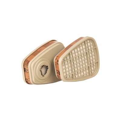 3M Gasfilter A2 6055 EN143 f.Art.Nr.4000370680/-690 4 Stk