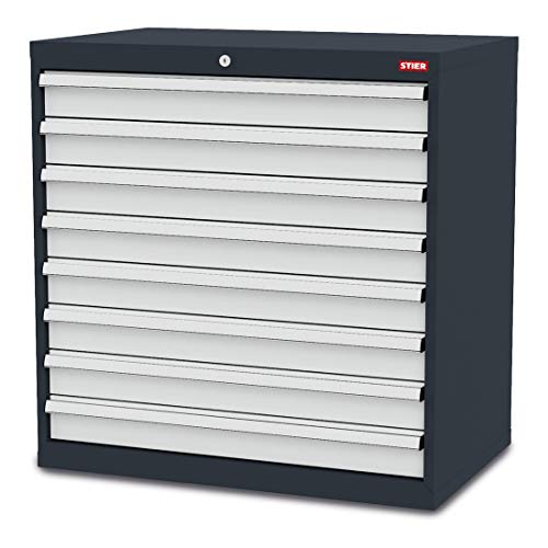 STIER Schubladenschrank mit 8 Schubladen BxTxH 900x575x920 mm