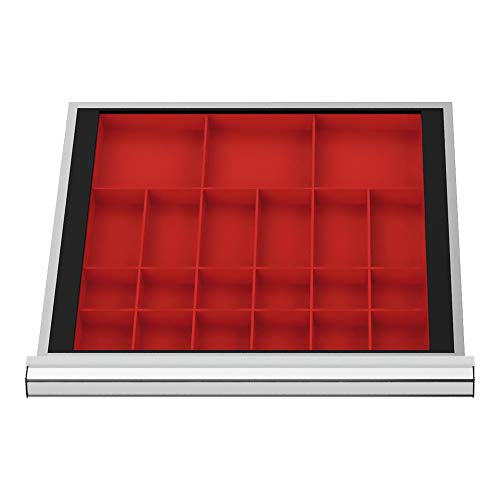 STIER Schubladeneinteilung Kleinteilekästen BLH 50 mm Innenmaß 500x450 mm 3 KTK