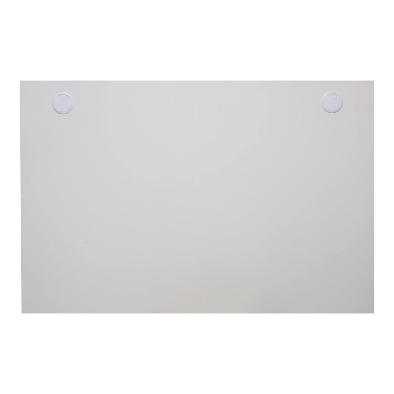 STIER desk top 140x80cm white melamine coated tabletop 25mm thick with
