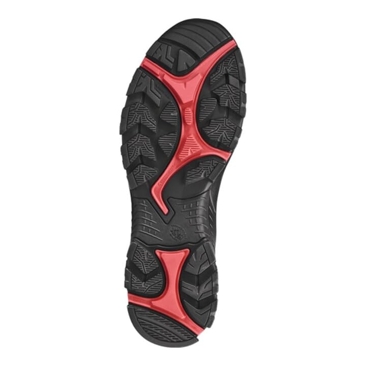 HAIX Sicherheitsstiefel BLACK EAGLE 54, MID, S3, schwarz-rot, Gr. 9,5 (44)