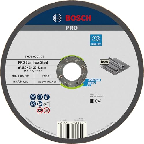 Bosch Trennscheibe gerade Expert for Inox AS 30 S INOX BF 180 mm 3 mm