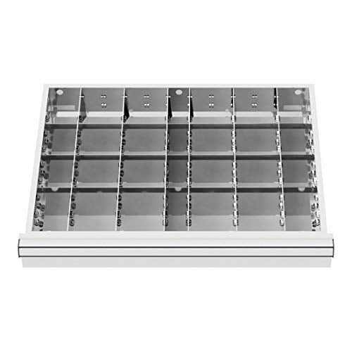 STIER Schubladeneinteilung Metalleinteilung BLH 100/125 mm Innenmaß 600x450 mm