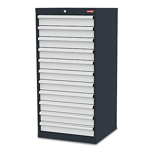 STIER drawer cabinet with 11 drawers WxDxH 600x575x1220 mm