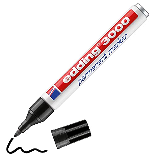 Edding Permanentmarker 3000 schwarz Rundspitze Strichbreite ca.1,5-3mm