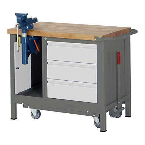 STIER Werkbank Premium mit abs. Fahrgestell