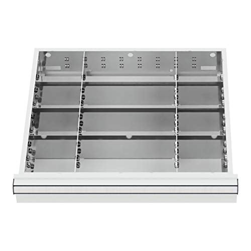 STIER Schubladeneinteilung Metalleinteilung BLH 75 mm Innenmaß 500x450 mm 12
