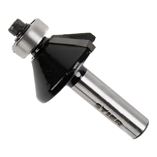 STIER chamfer cutter with ball bearing HM (HW) Ø 28.6 mm shaft Ø 8 mm 45 degree cutter