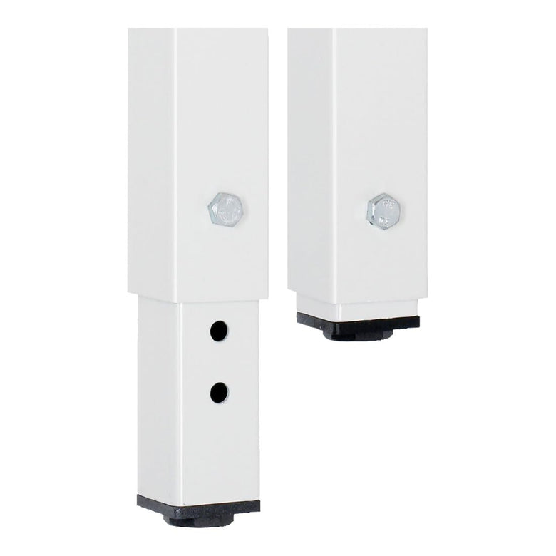 STIER Höhenverstellbare Werkbank Premium mit 2 Schubladen und 2 Flügeltüren BxTxH 1500x700x840-1040mm RAL 7035 / RAL 5012
