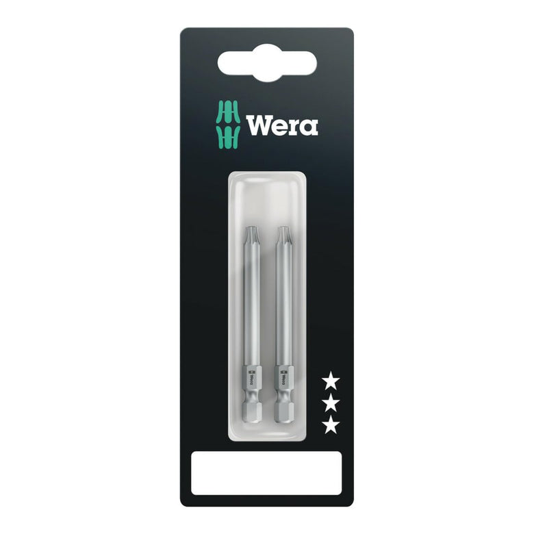 Wera 867/4 Z TORX BO Bits mit Bohrung SB, TX 10 x 70 mm, 2-teilig
