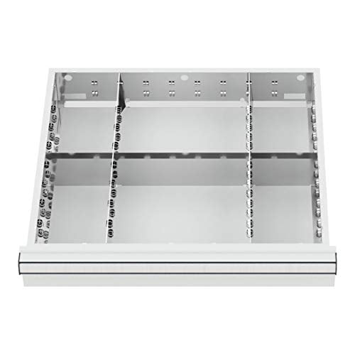 STIER Schubladeneinteilung Metalleinteilung BLH 75 mm Innenmaß 500x450 mm 6