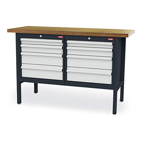 STIER box workbench 8 drawers 80 kg load capacity per drawer professional workbench