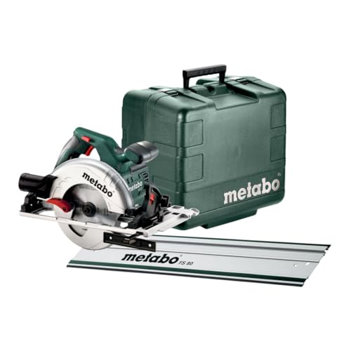 Metabo Handkreissäge KS 55 FS Set mit Führungsschiene FS 80; Kunststoffkoffer