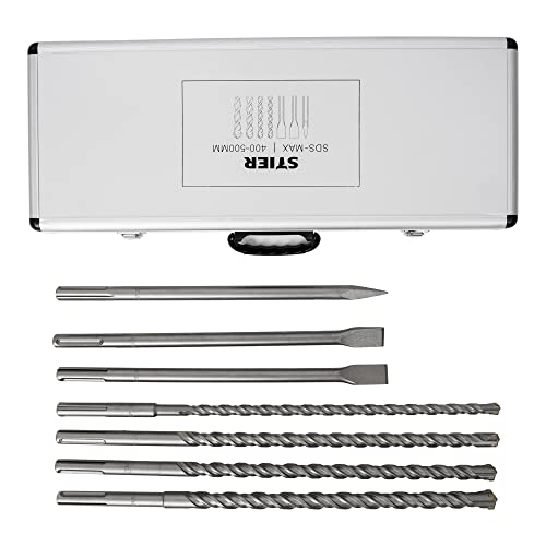 STIER SDS-Plus drill and chisel set, 17 pieces