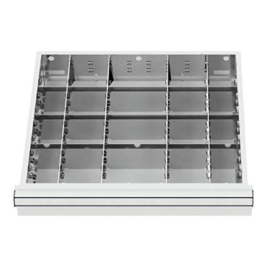 STIER Schubladeneinteilung Metalleinteilung BLH 150/175 mm Innenmaß 500x450 mm