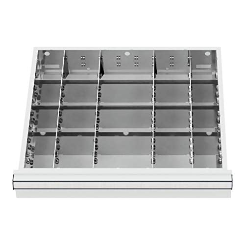 STIER Schubladeneinteilung Metalleinteilung BLH 100/125 mm Innenmaß 500x450 mm