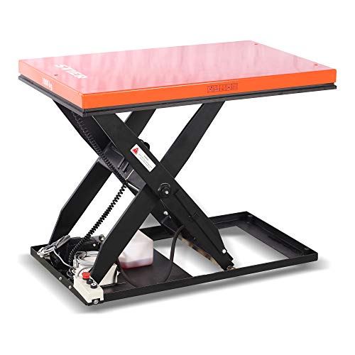 STIER scissor lift table 500 kg load capacity electric single scissor