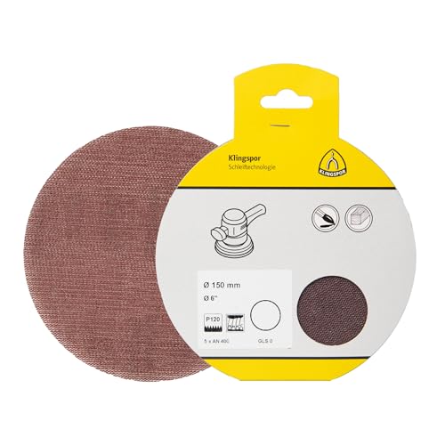 Klingspor AN 400 Gitterscheiben, Korn 80 150 mm, SB-verpackt im Reiter 5 Stk