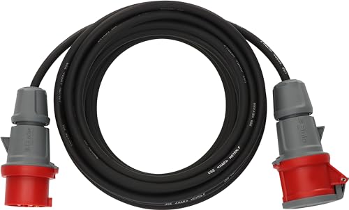 CEE Verlängerungskabel IP44 10m schwarz H07RN-F 5G2,5 5-polig