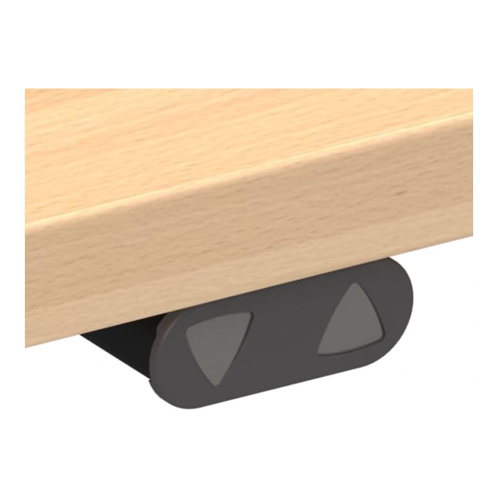 STIER Electrically height-adjustable standing table 501-19 100x80cm white mel.