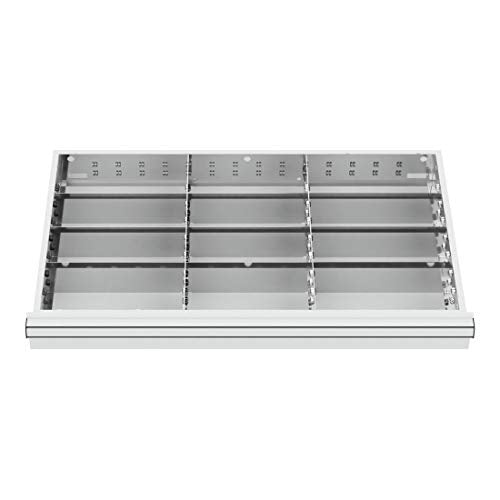 STIER Schubladeneinteilung Metalleinteilung BLH 75 mm Innenmaß 800x450 mm 12