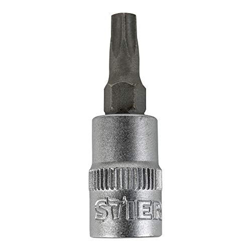 STIER Torx-Bit-Steckschlüsseleinsatz 1/4" mit Bohrung Torx 8-30 Dreher Einsatz