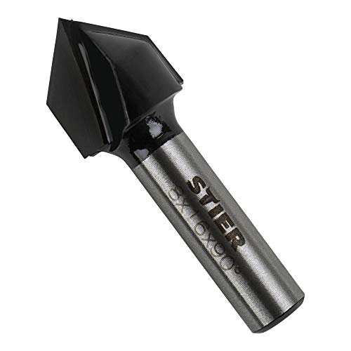 STIER V-Nutfräser HM (HW) Ø 16 mm Schaft Ø 8 mm