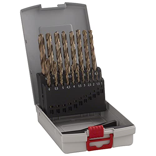 Bosch Metallbohrer-Set HSS-Co (Cobalt-Legierung), ProBox 19-teilig DIN 338 1-10