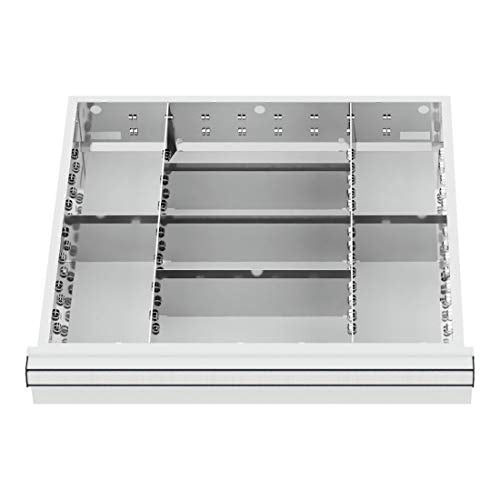 STIER Schubladeneinteilung Metalleinteilung BLH 75 mm Innenmaß 500x450 mm 8
