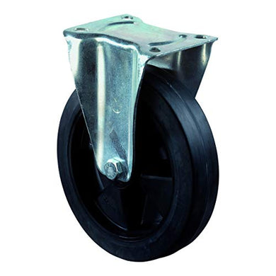 BS Rollen Bockrolle Elastikreifen schwarz Ø 200 mm