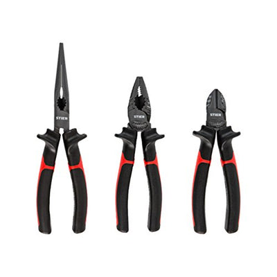 STIER pliers set assembly+ 3-piece two-component handles gripping contains