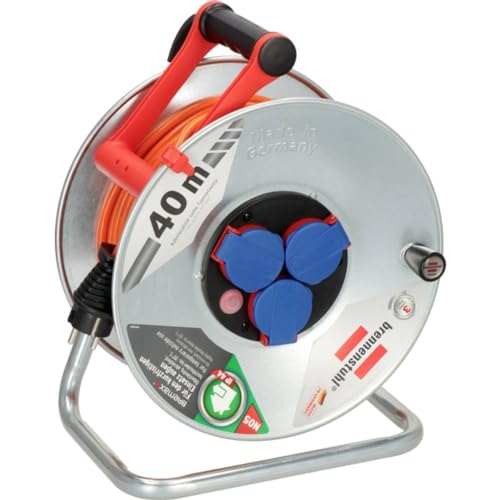 Brennenstuhl Garant S IP44 Kabeltrommel, 40m Kabel in orange