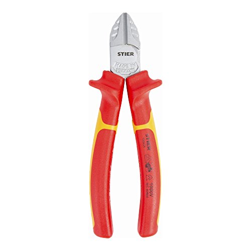 STIER Seitenschneider 160 mm VDE Drahtschneider 2-Komponenten-Sicherheitshüllen