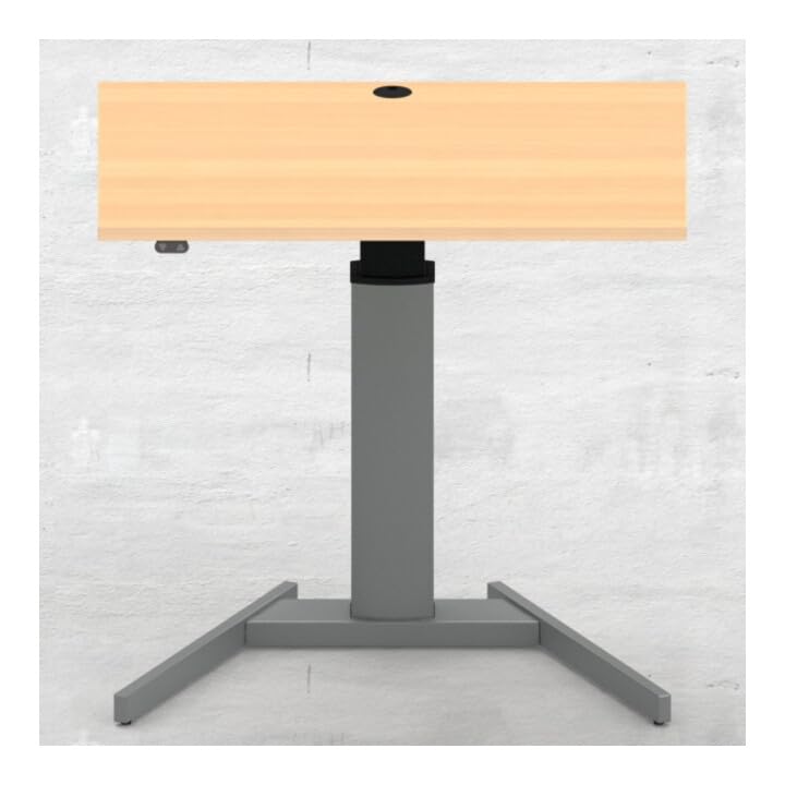 STIER Elektrisch höhenverstellbarer Steh-Tisch 501-19 100x80cm Buche mel.