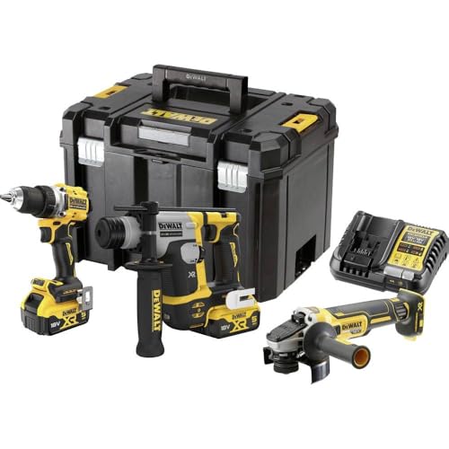 DEWALT Akku-Maschinen-Set 18V mit Akku-Bohrschrauber, -Bohrhammer
