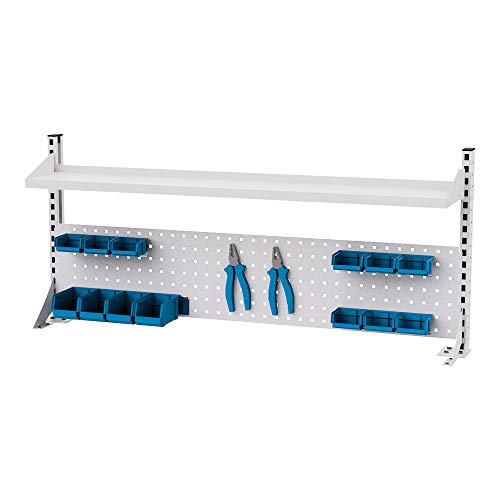 STIER Multiwandaufbau BxH 1500x650 mm 1 Lochwand 1 Fachboden